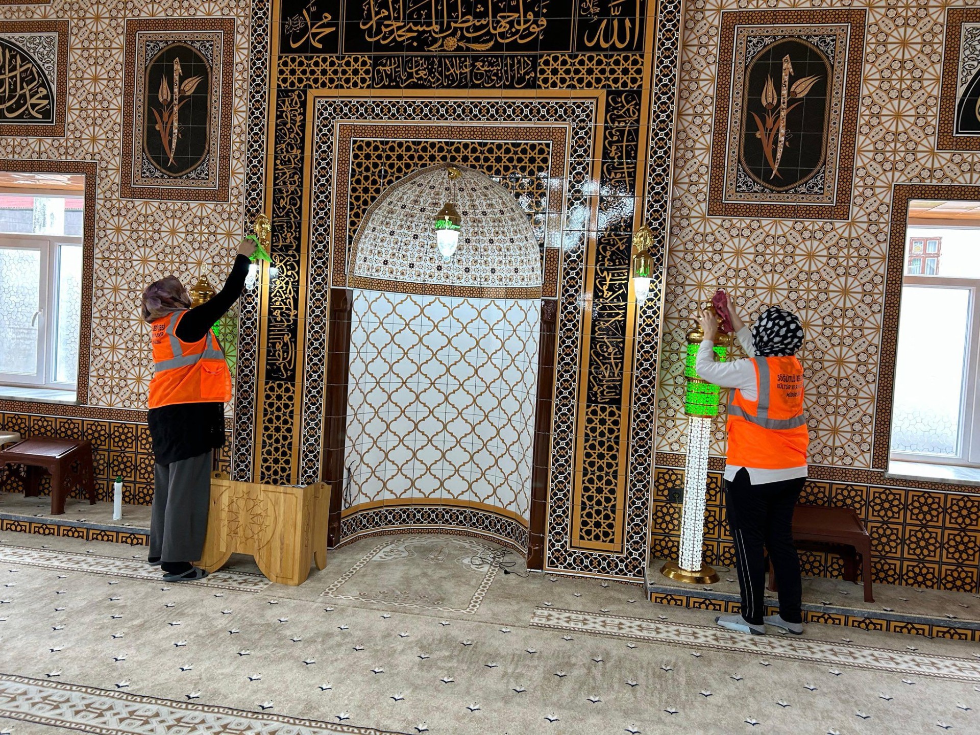 Ramazan Ayı Öncesi Camilerde Temizlik Çalışmalarına Başlandı